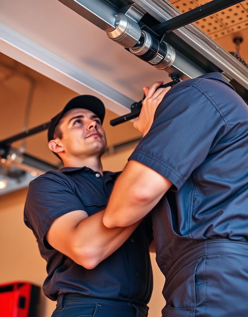 Certified garage door technician ready to help